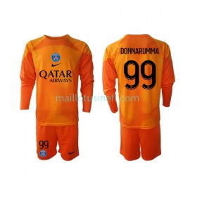 Maillot de Foot Paris Saint-Germain Donnarumma 99 Extérieur Gardien 2022-23 Manches Longues - Enfant
